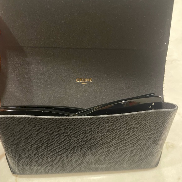*Like New* Celine Black Shiny with Grey Polarized Lenses Cat-Eye Frame - Picture 6 of 8